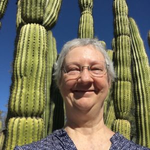 Sandra with Organ Pipe Cactus